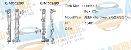 Jeep Cherokee Plastic Tank