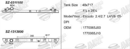 Escudo Radiator Plastic Tank